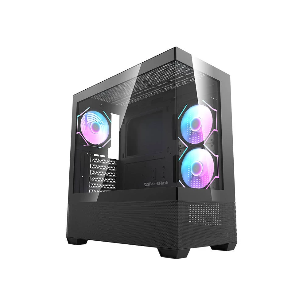 Darkflash DS900 AIR computer case (black) + 6 ARGB fans