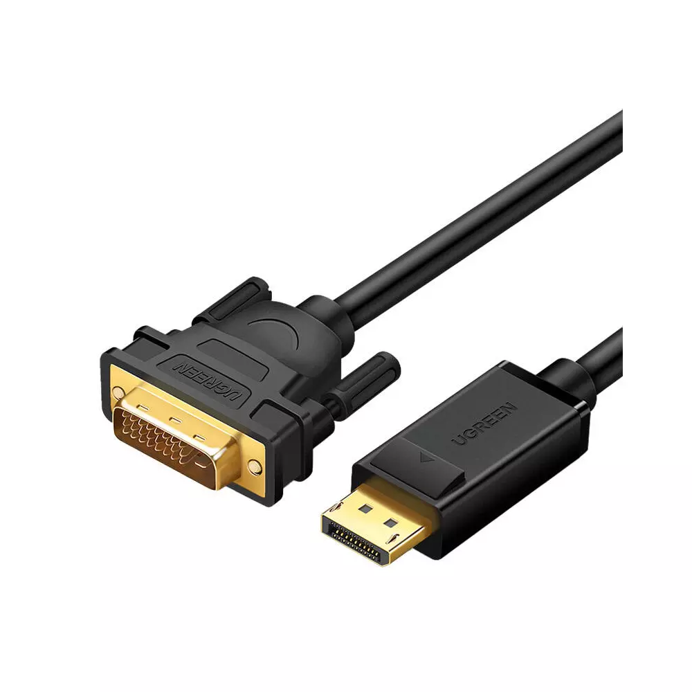 UGREEN DP103 DisplayPort-DVI kábel, FullHD, egyirányú, 1,5m (fekete)