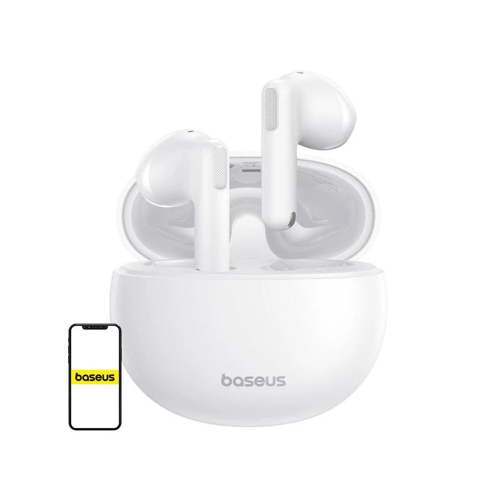 Earphones TWS Baseus Bowie E12 (white)