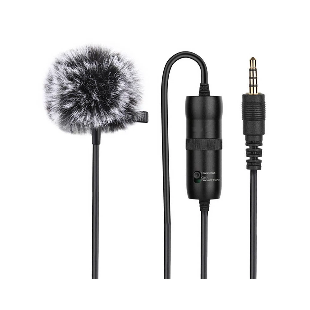 Microphone with a clip PULUZ 3.5mm Jack 6m