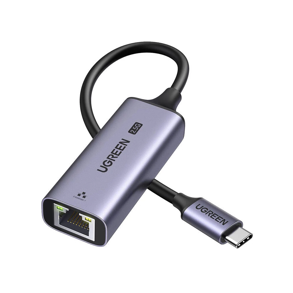 Adapter Ethernet UGREEN CM648, USB-C RJ45-re, 2.5G (fekete)