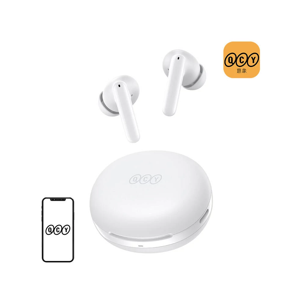 Earphones TWS QCY T13 ANC2, ANC (white)