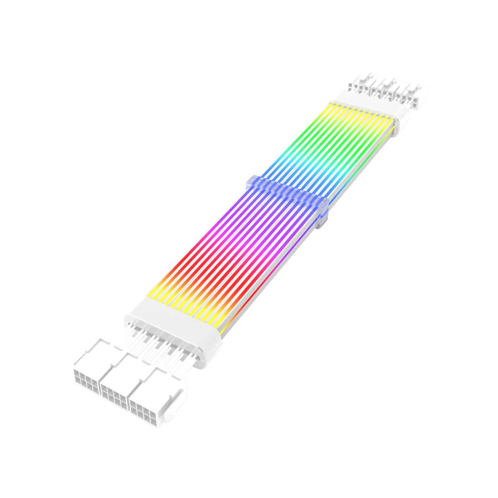 Przewód do zasilania karty graficznej Darkflash LG03, ARGB, 8 PIN*3 (biały)