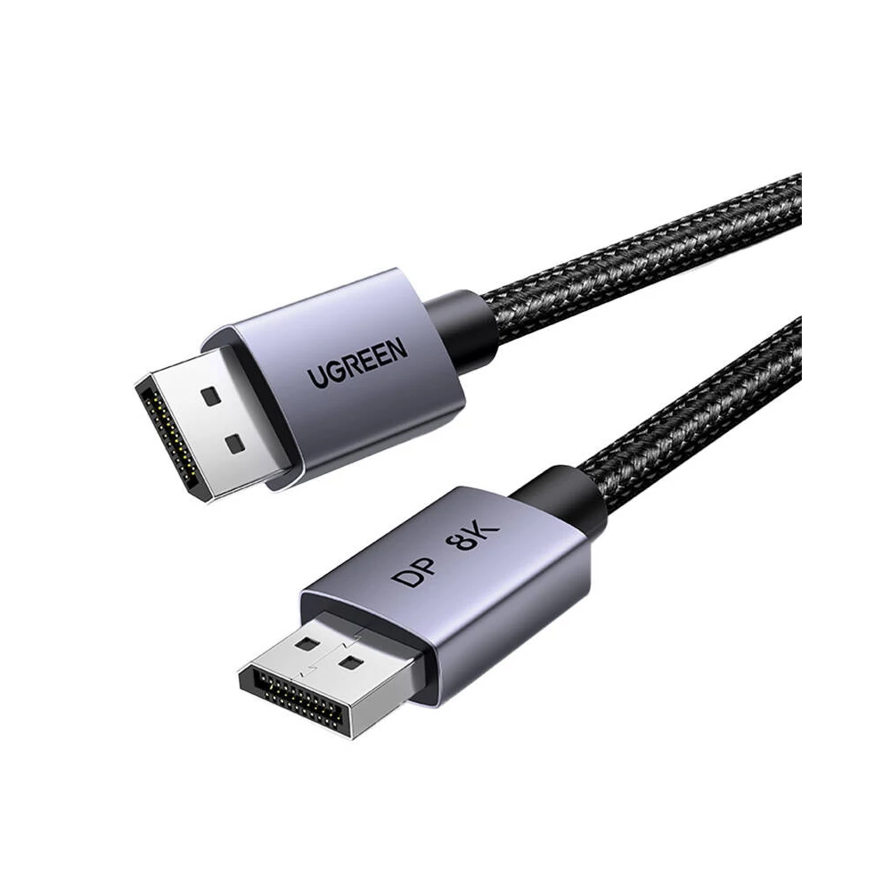 UGREEN DP120 DisplayPort 1.4 kábel, 8K 60Hz, 32,4 Gbps, 1m (fekete)