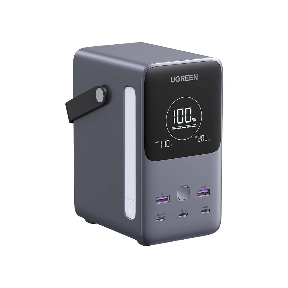 UGREEN PB770 powerbank, 48000mAh, 2x USB + 4x USB-C, 300W (szürke)
