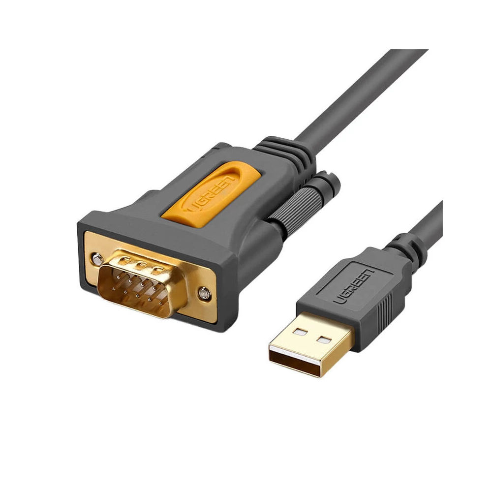 UGREEN CR104 USB-DB9 RS-232 kábel, 2m (fekete)