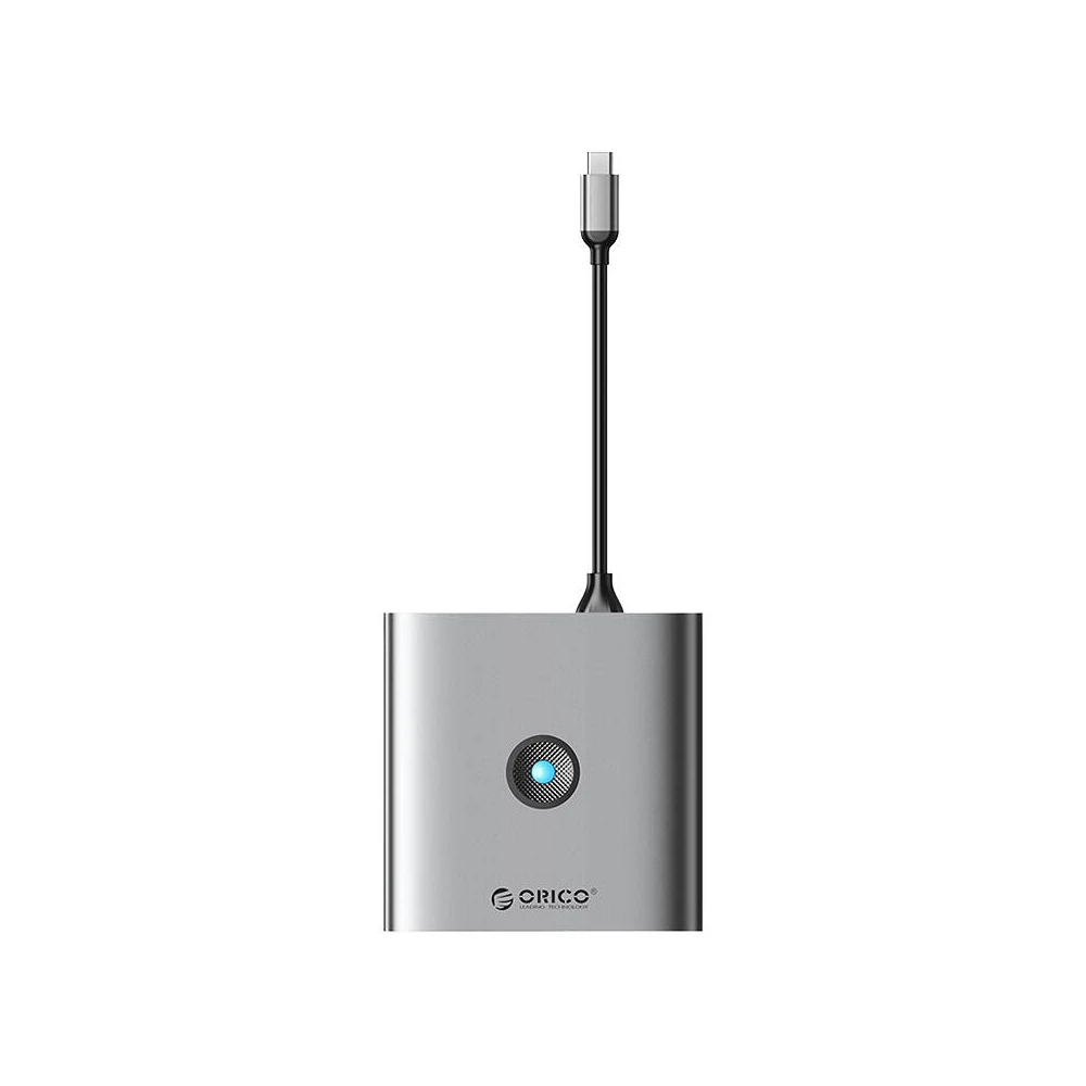 Adapter Hub 6w1 Orico, HDMI 4K + 2x USB-A 3.0, USB-C, 100W PD