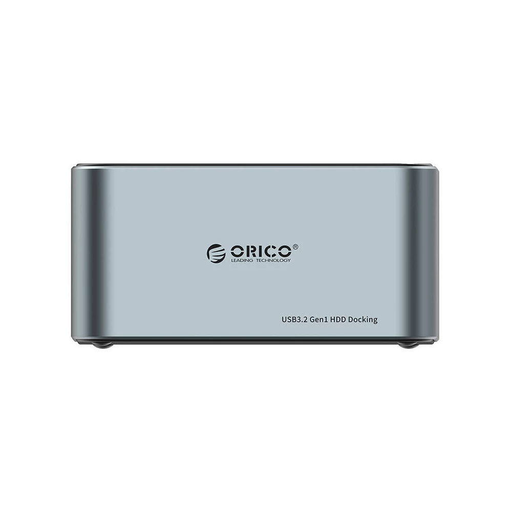 Orico dokkolóállomás 2,5" / 3,5" HDD / SSD, 5Gbps, USB-C-ről USB-C/A-ra, klónozási funkcióval (fekete)