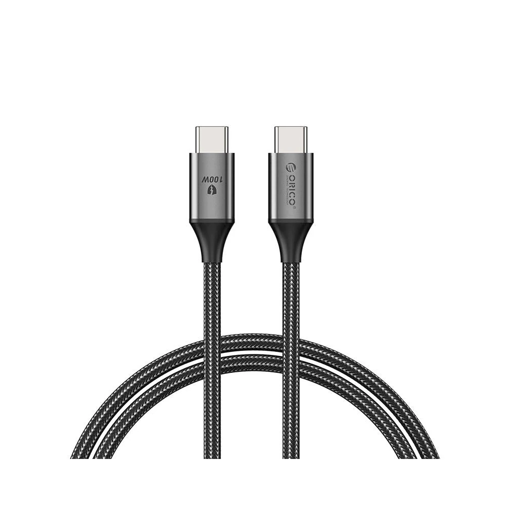 Orico 100W USB-C USB-C töltőkábel (fekete)