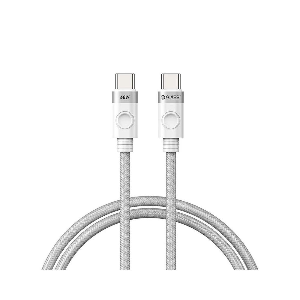 Orico 60W USB-C USB-C töltőkábel (fehér)