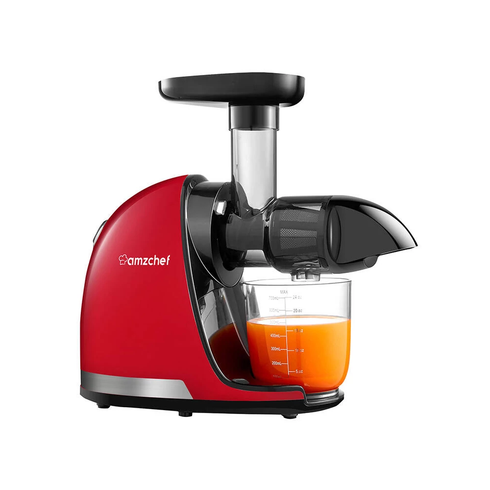 Slow Juicer AMZCHEF 1501-RD (Red)