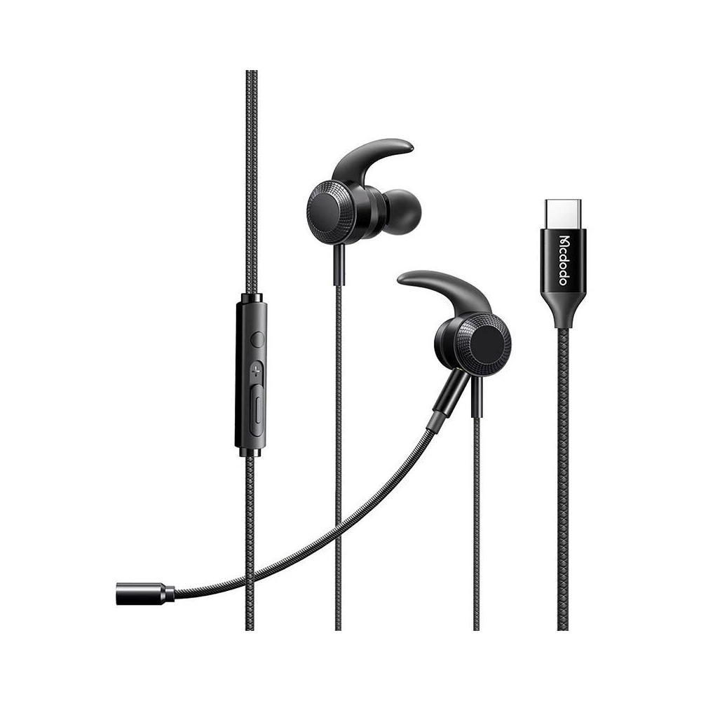 Mcdodo HP-1340 gaming headphones with microphone, USB-C (black)