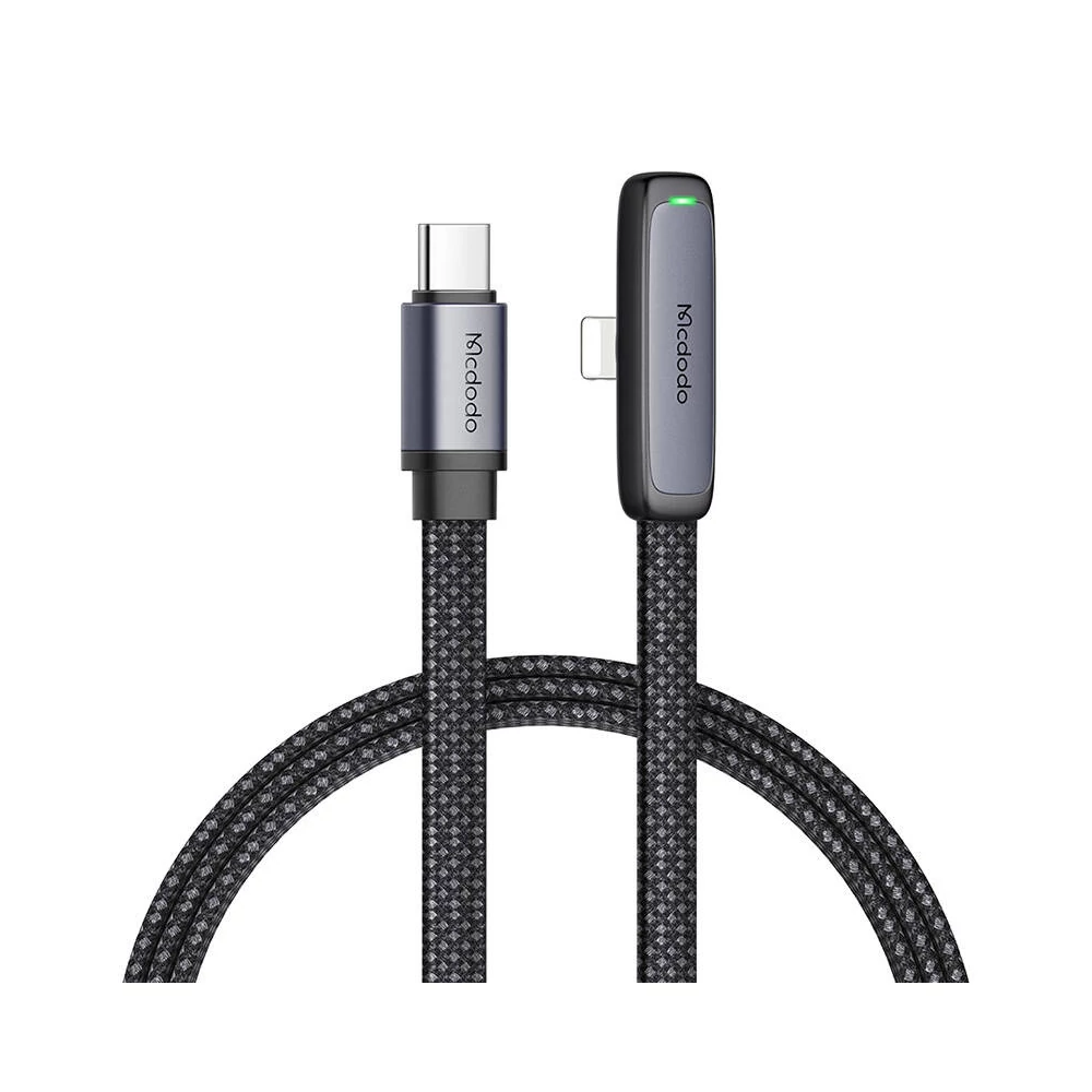USB-C villám szögkábel Mcdodo CA-3351,1.8m (fekete)
