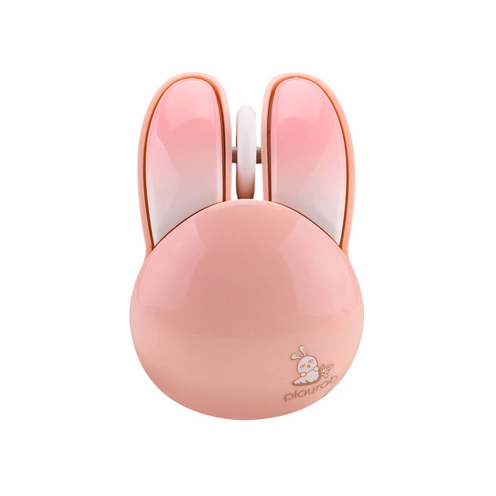 MOFII Wireless Mouse + Bluetooth Rabbit M6DM Oil Painting (White-Pink)