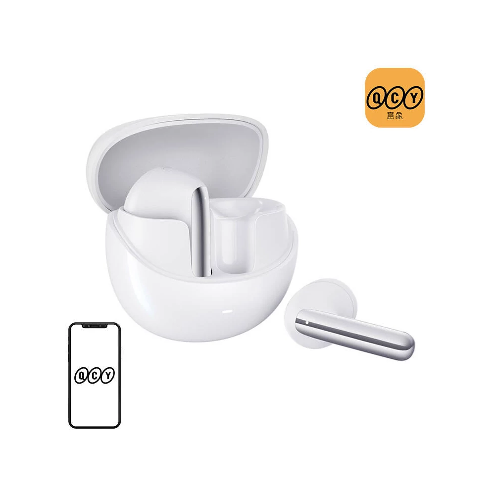 TWS QCY AilyBuds Pro HT10 Headphones, ANC (white)