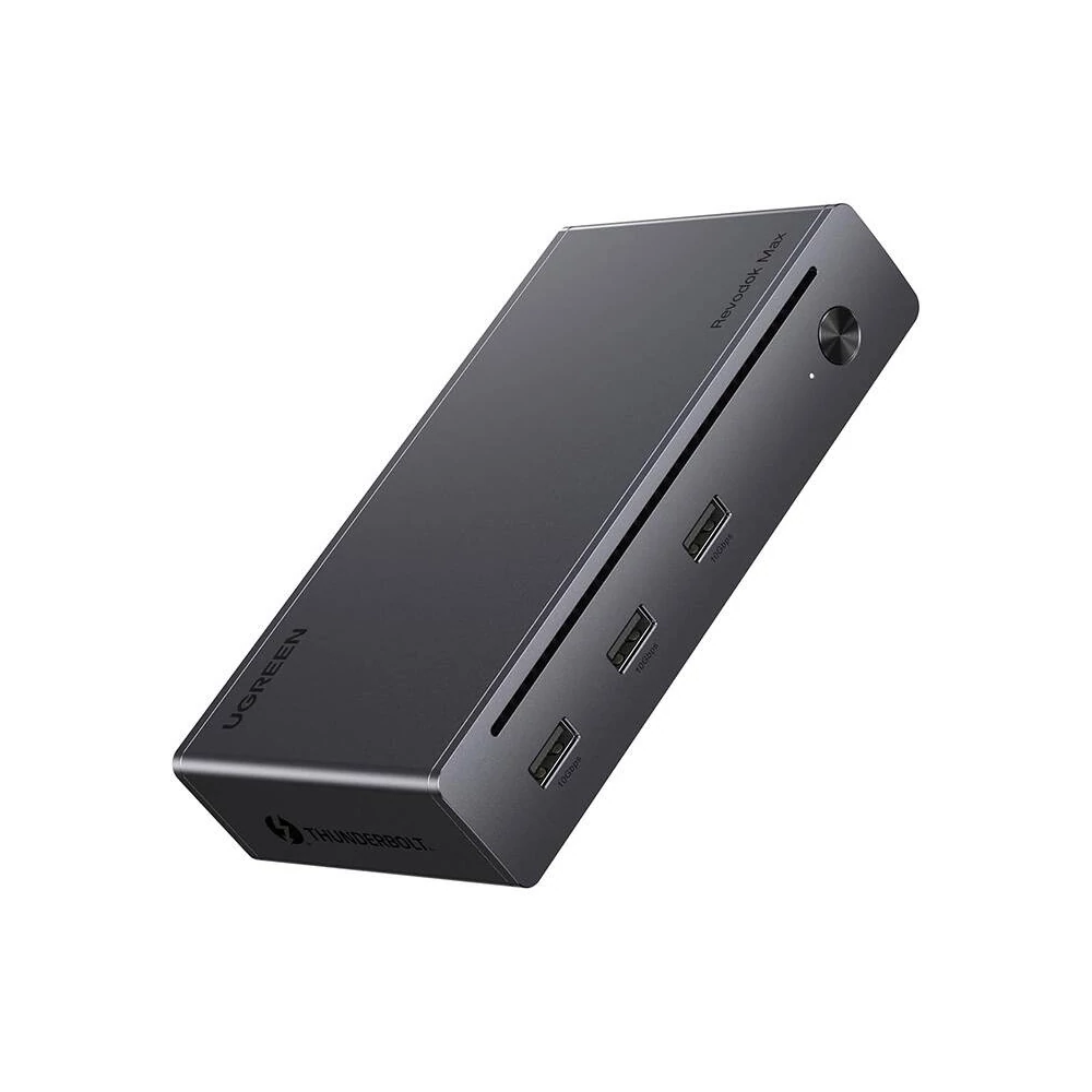 UGREEN Revodok Max 208 dokkolóállomás, 4x Thunderbolt 4, 3x USB, RJ45, DC 140W
