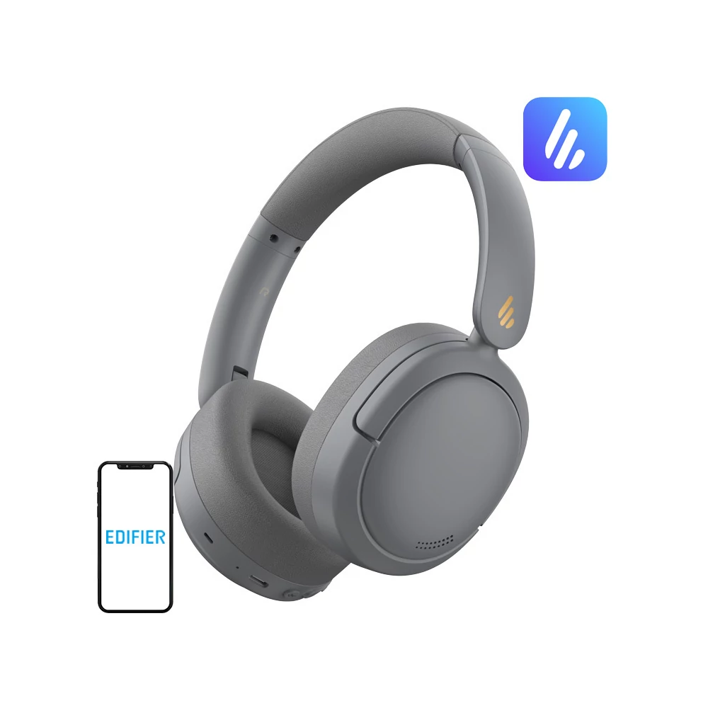 Edifier W800BT Pro vezeték nélküli fejhallgató, ANC (szürke)