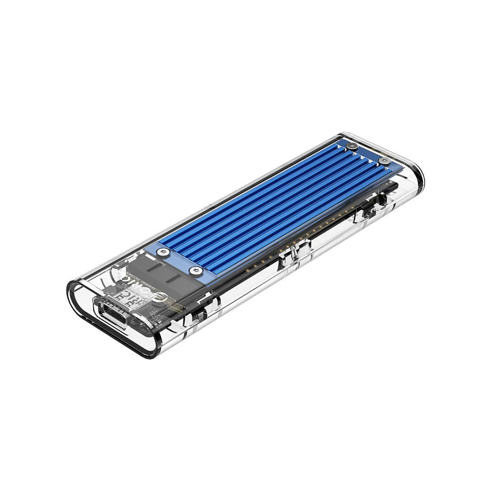 Orico Enclosure SSD M.2 , NVME, USB-C 3.1 Gen.2, 10Gbps (blue)