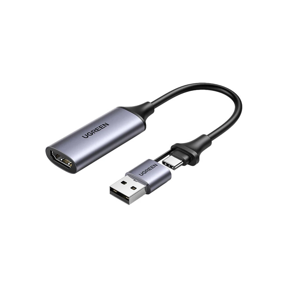UGREEN CM489 HDMI digitális rögzítő kártya, 4K 60Hz, USB + USB-C