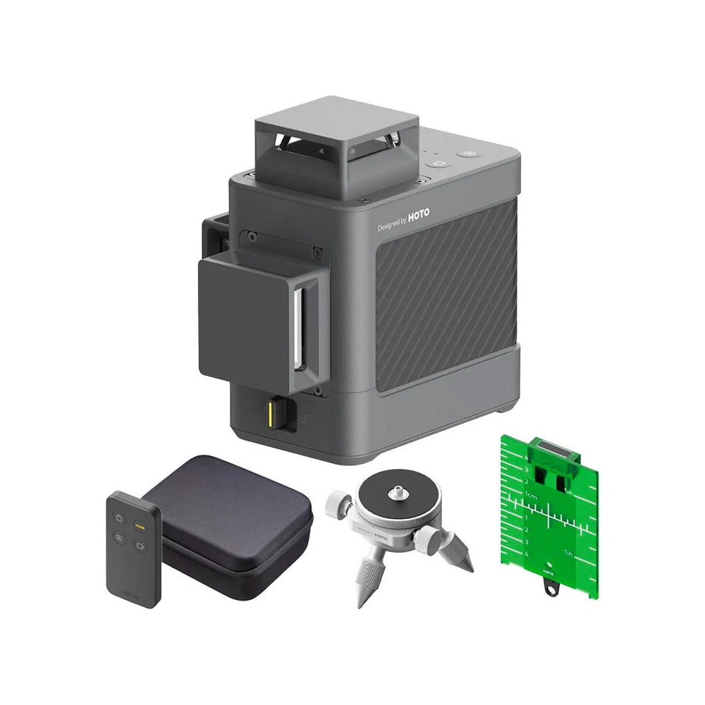 Self-levelling 3D 360 cross level laser HOTO QWFGJ002 (±3mm/10m 5200mAh)
