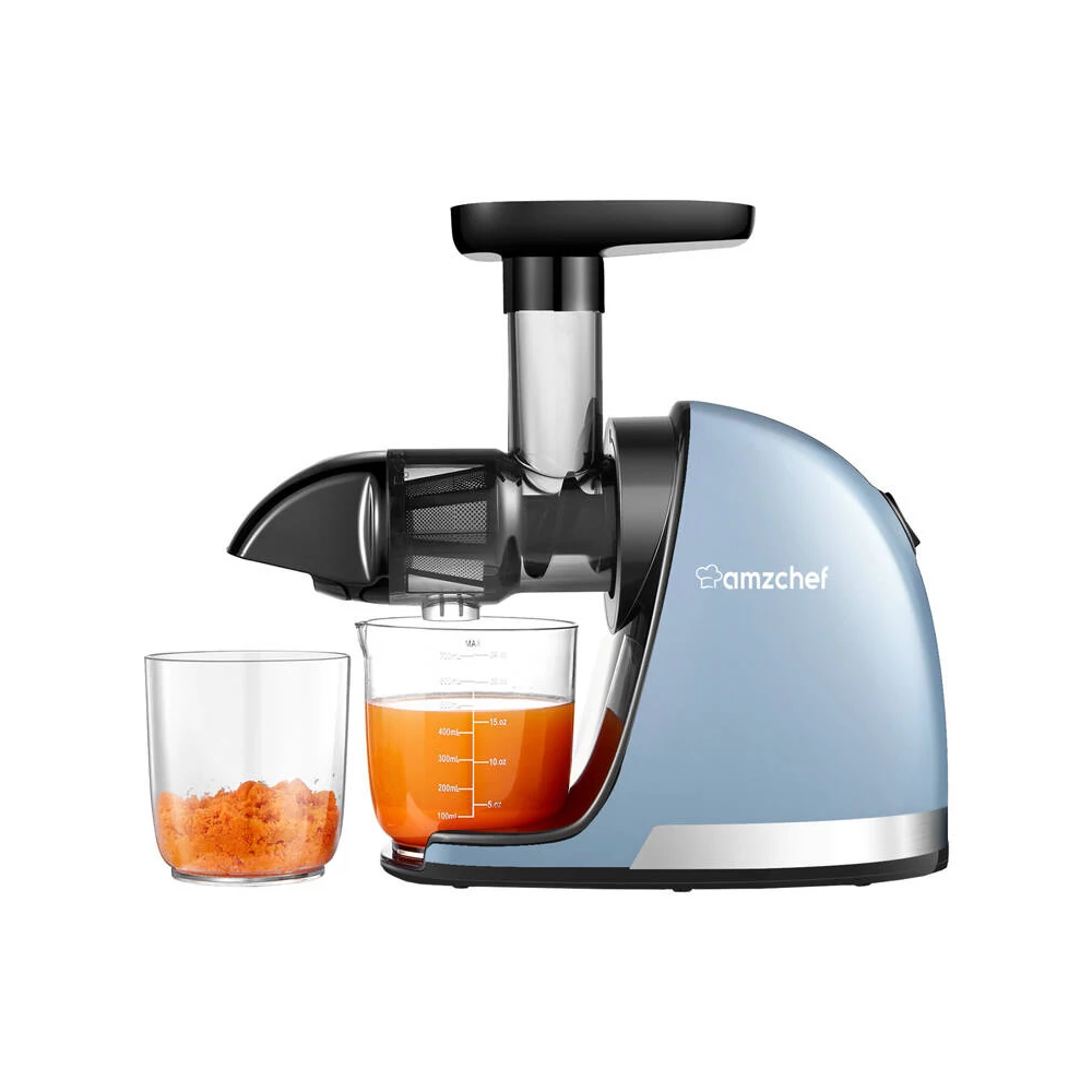 AMZCHEF 1501-BU-SM lassú sebességű gyümölcscentrifuga (kék)