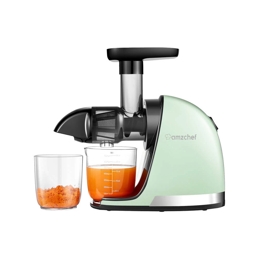 AMZCHEF 1501-GN-SM lassú sebességű gyümölcscentrifuga (zöld)