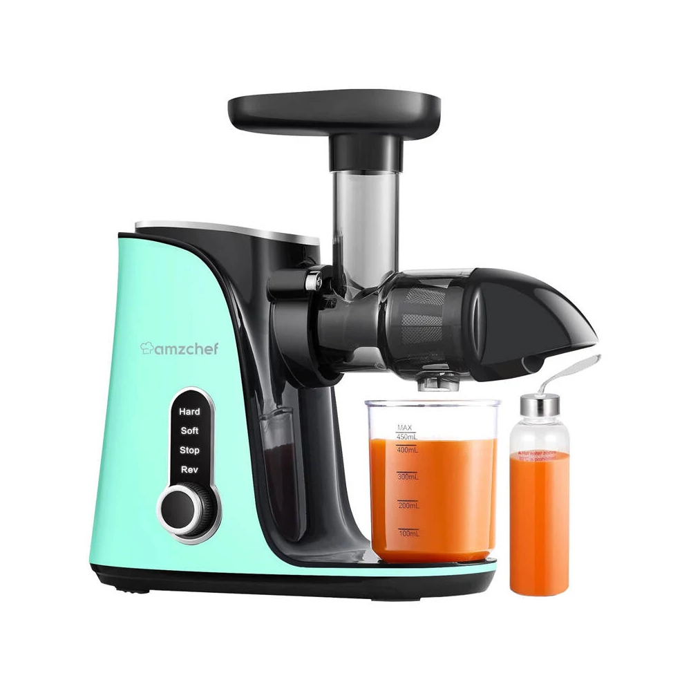AMZCHEF GM3001-GN lassú sebességű gyümölcscentrifuga (zöld)
