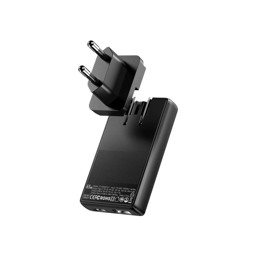 Essager ECT65W-QCB01-Z GaN 65W A+C töltő (fekete)