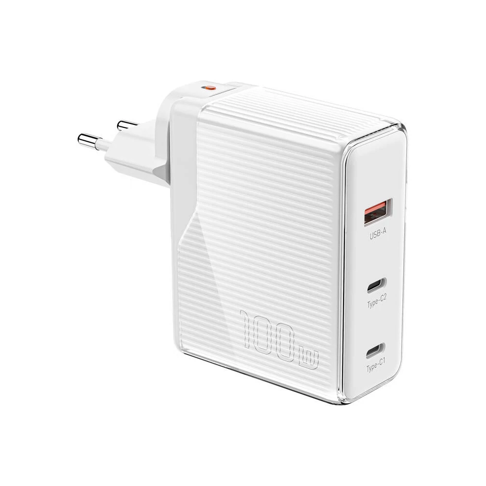 Essager ECT2CA-ZXB02-Z GaN 100W 2C+A töltő (fehér)