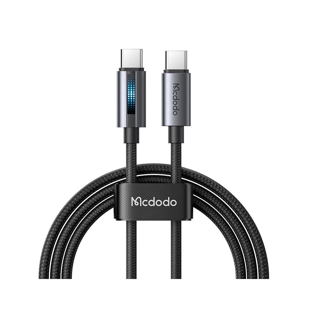 Mcdodo CA-5740 USB-C USB-C kábel, 100W 1.2m (fekete)