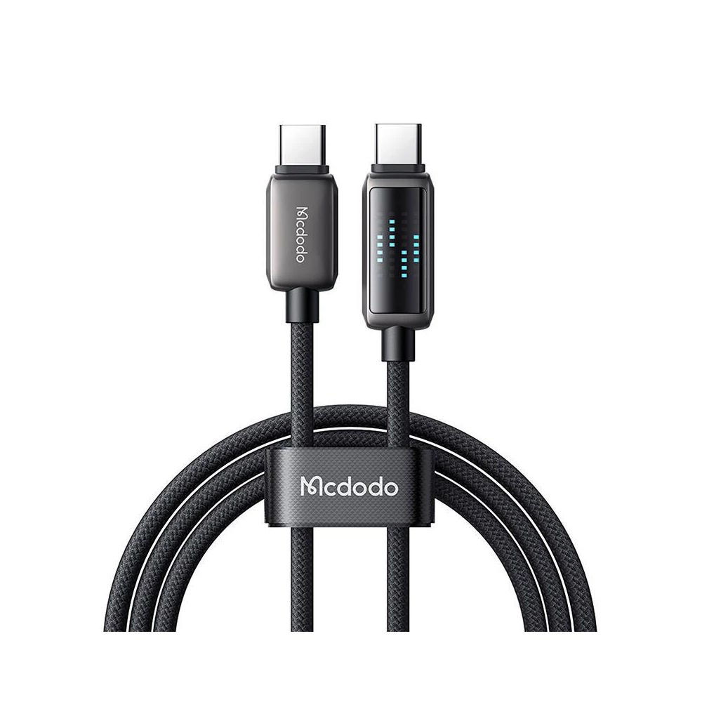 Mcdodo CA-4250 USB-C-USB-C kábel, 100W, LED kijelző, 1,2m