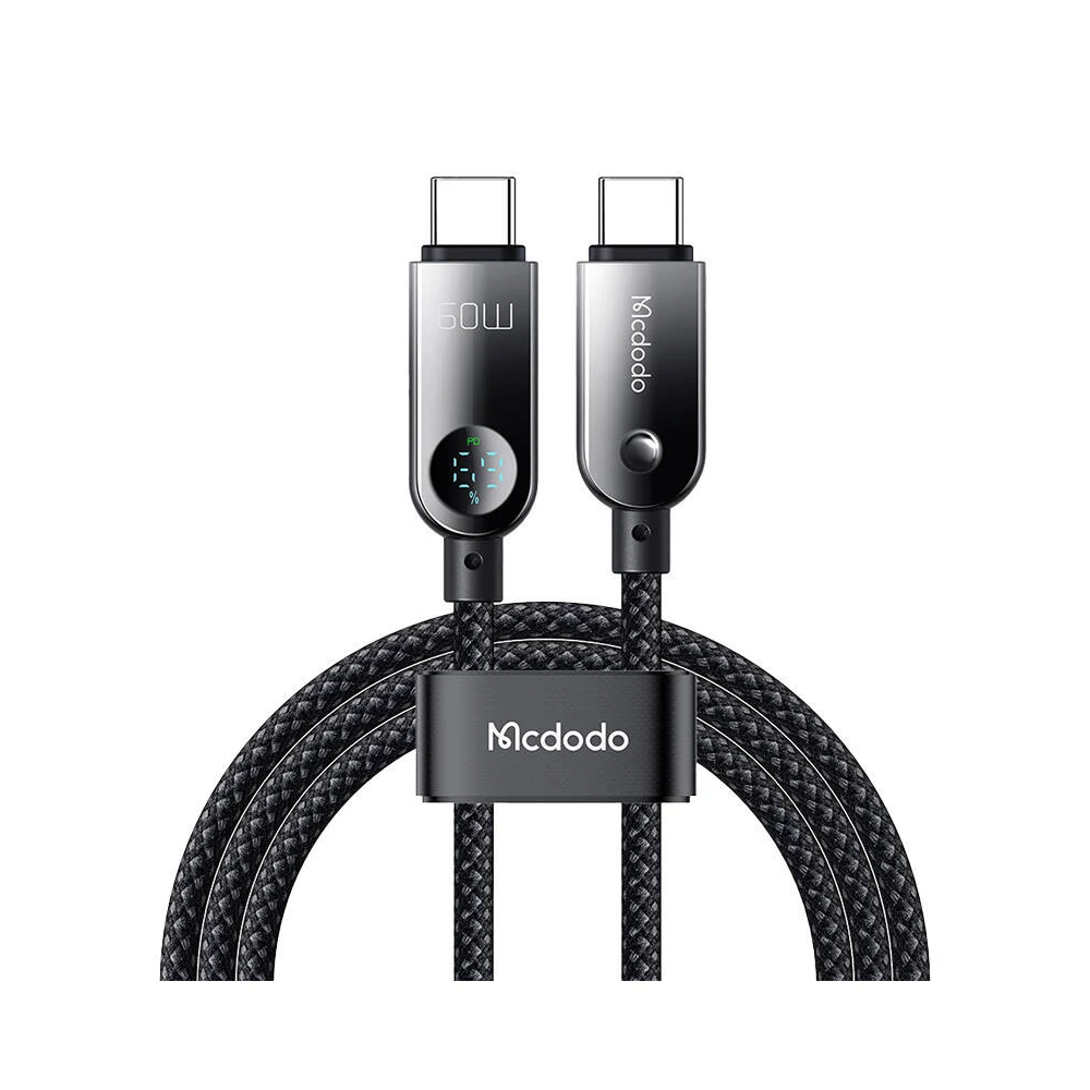 Mcdodo CA-4780 USB-C to USB-C 60W data cable 1.2m (black)