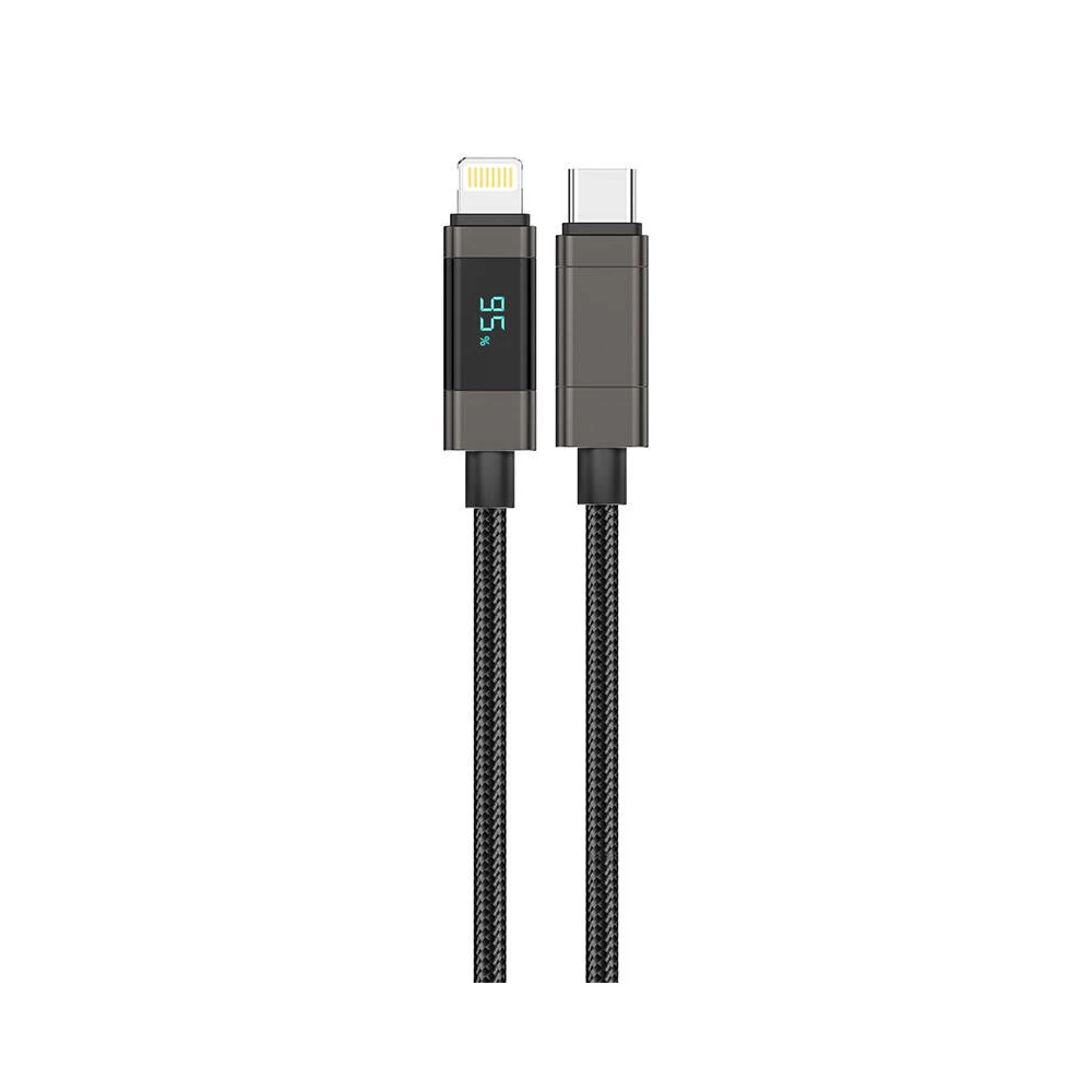 Foneng XS05 PD 27W USB-C-Lightning kábel, 1.2m (fekete)