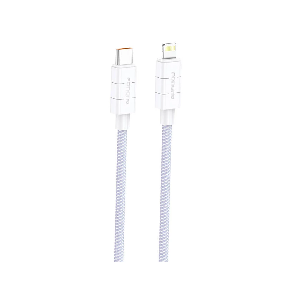 Cable USB-C do Lightning Foneng XS02 PD27W, 1.2m (fioletowy)