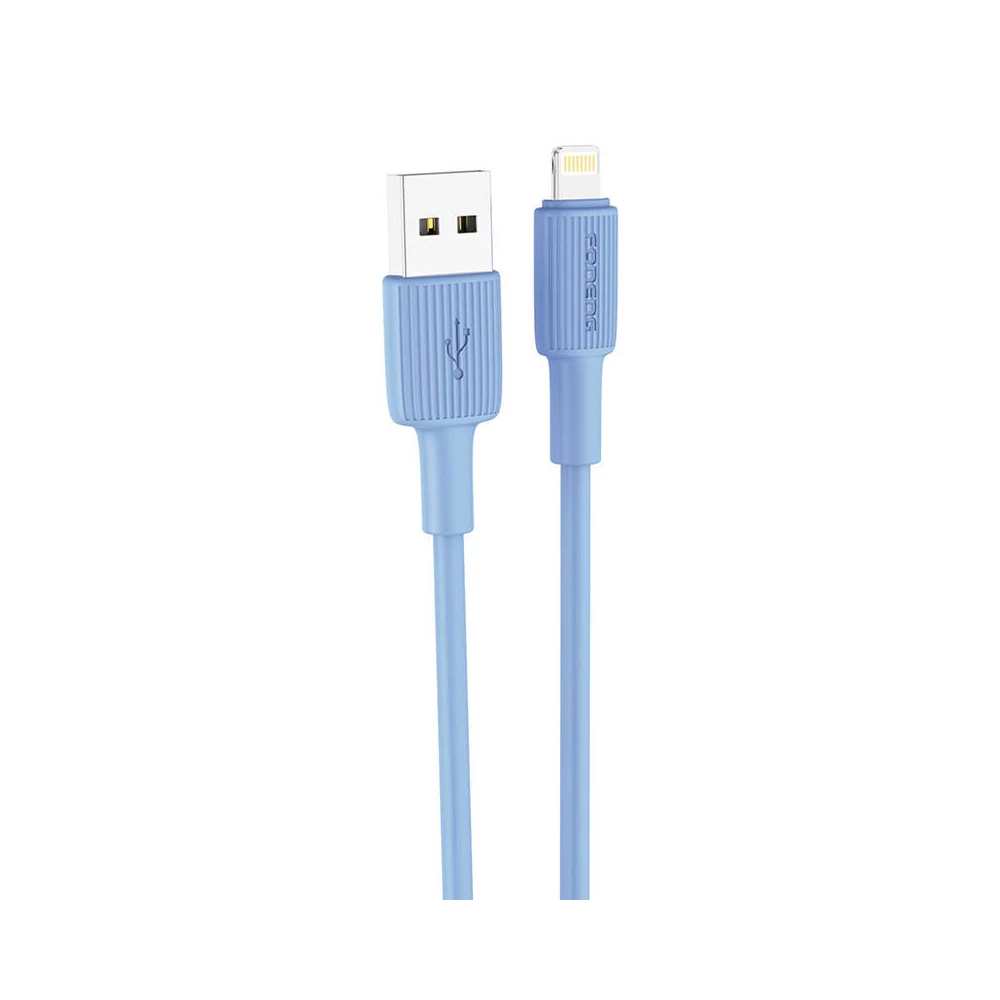 Foneng X100 USB-A-Lightning kábel, 2.4A, 1.2m (kék)