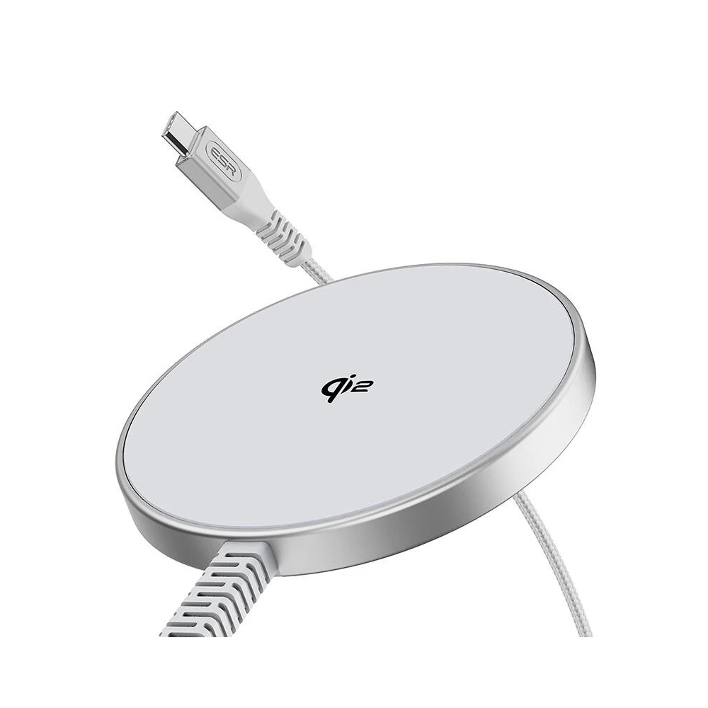ESR Qi2 mini vezeték nélküli töltő (HaloLock) (ezüst)