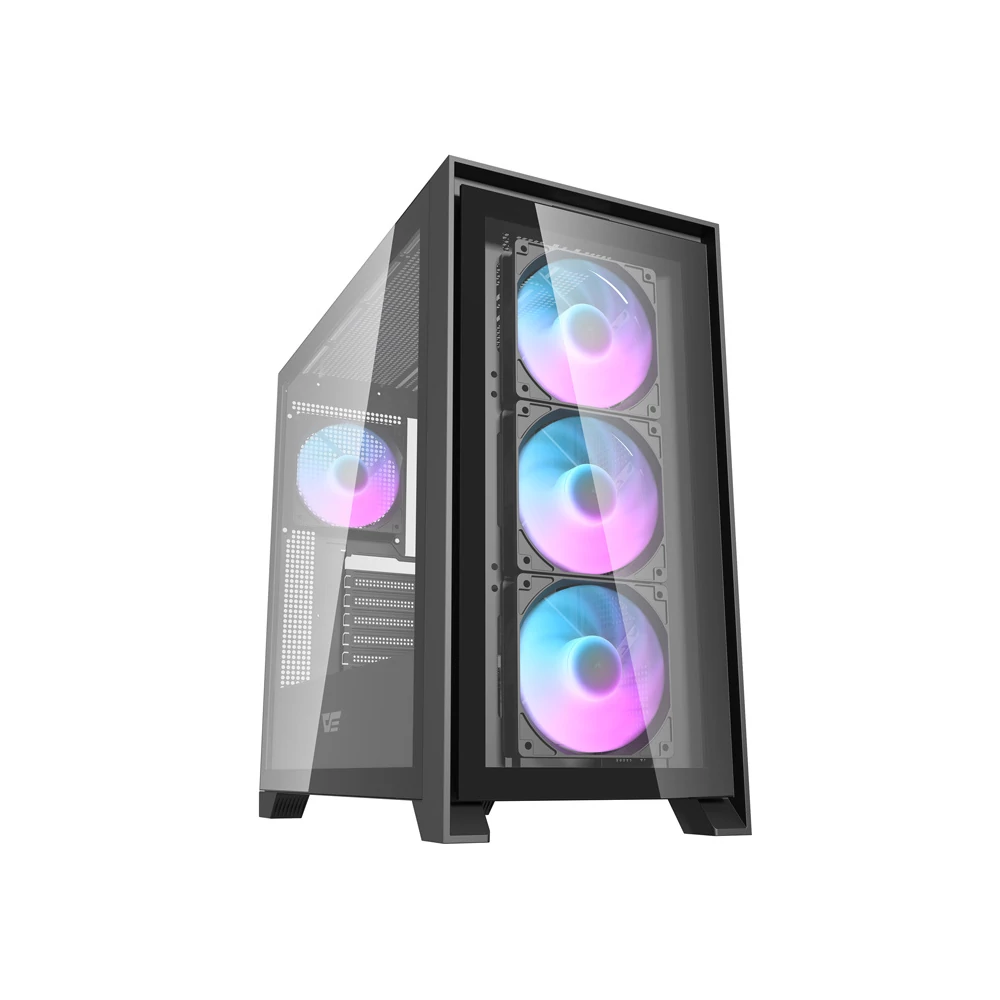 Darkflash DRX90 Glass számítógépház (fekete)