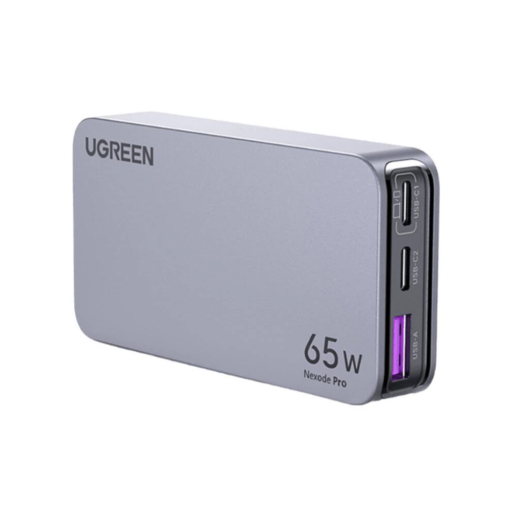 UGREEN Nexode Pro lapos fali töltő, 65W, GaN, 2x USB-C + USB