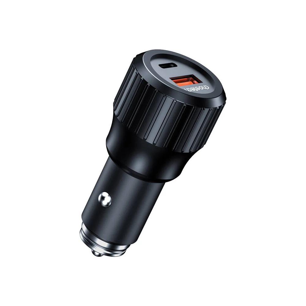 Choetech TC0010 USB-C 45 + USB-A 18W autós gyorstöltő (fekete)