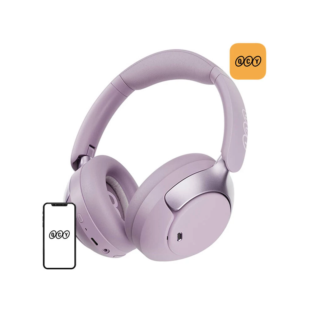 QCY H3 pro ANC vezeték nélküli fejhallgató (lila)