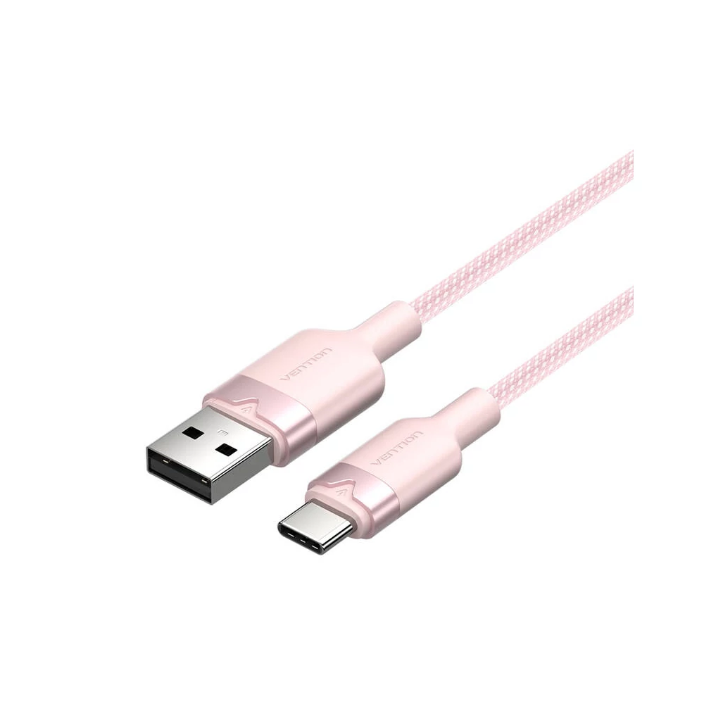 USB 2.0 A és USB-C 3A közötti kábel Vention CTNPH 2M (rózsaszín)