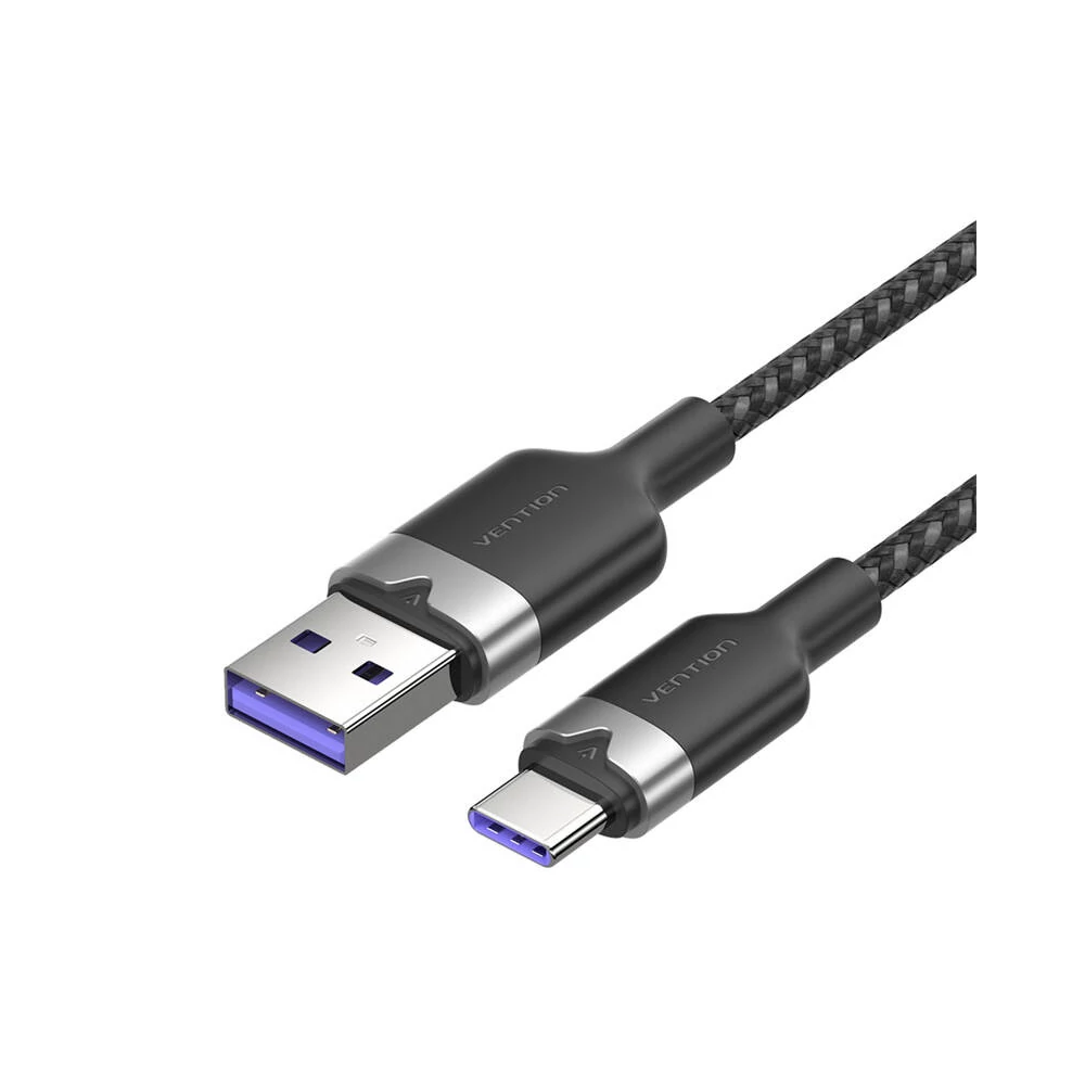 USB 2.0 A - USB-C 6A Vention CTOBF 1M kábel (fekete)