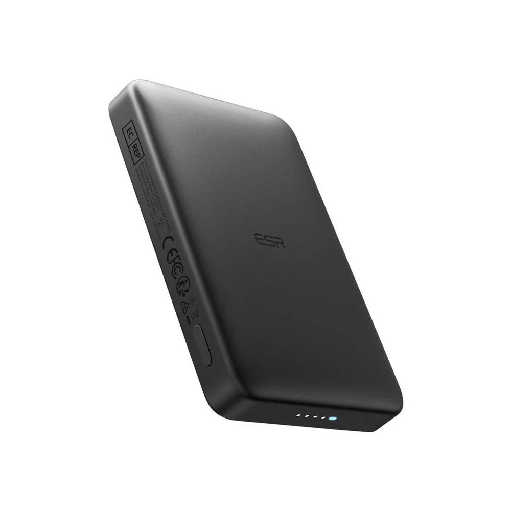 ESR Qi2 MagSlim 10000 mAh mágneses powerbank (fekete)
