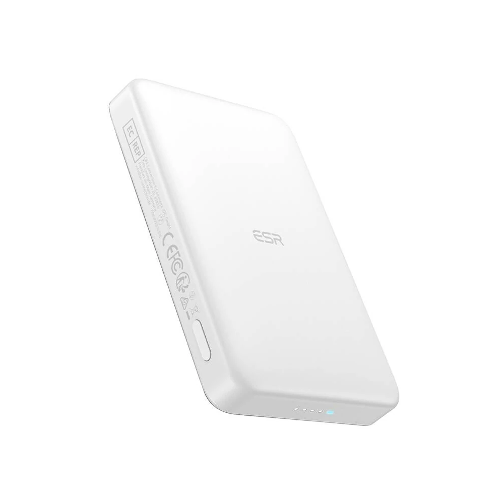 ESR Qi2 MagSlim 10000 mAh mágneses powerbank (fehér)