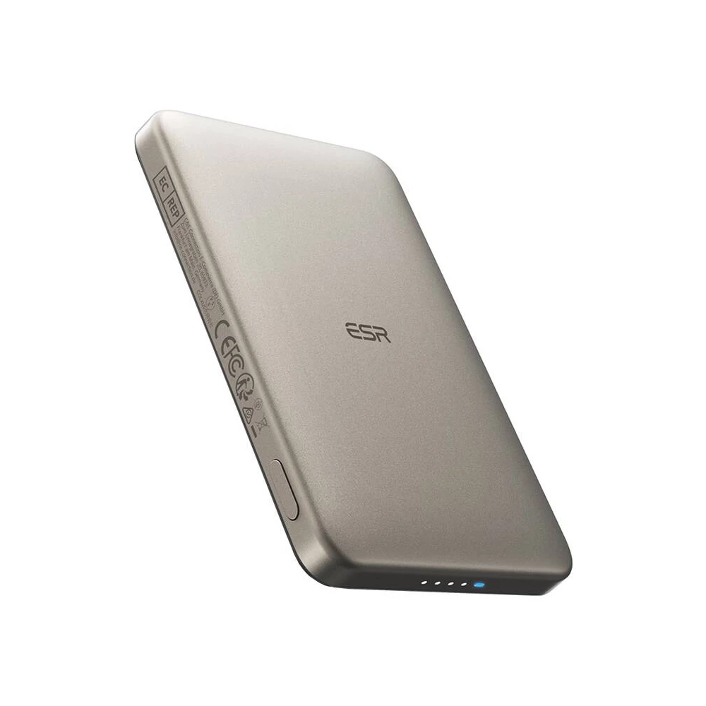 ESR Qi2 MagSlim 5000 mAh mágneses powerbank (homok)