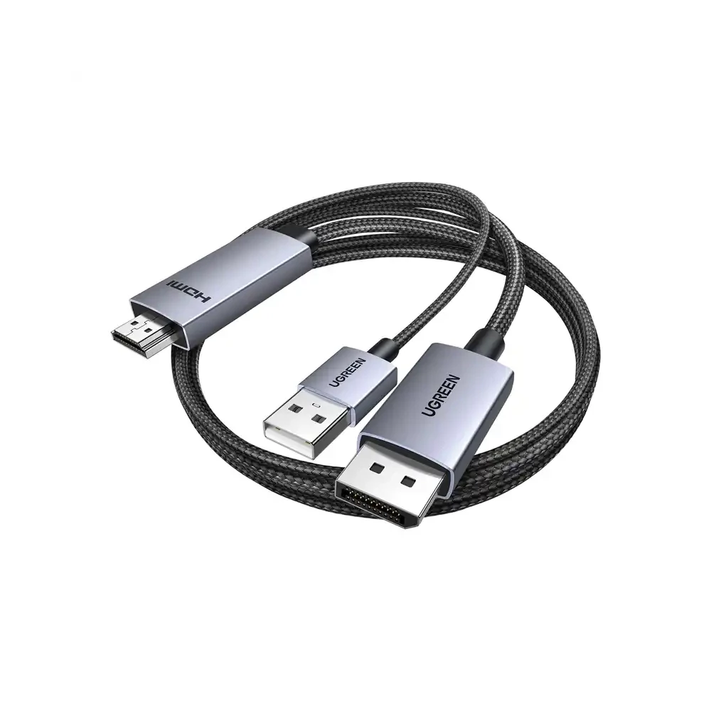 Kábel DisplayPort HDMI Ugreen HD169 4K 60Hz 2m (czarny)