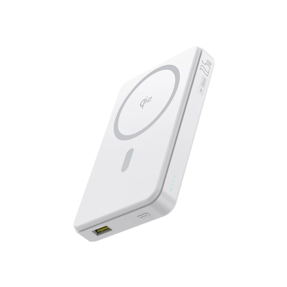 Baseus Airpow2 Qi2 mágneses powerbank 10000mAh 22.5W (fehér)