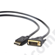 Kép 1/3 - Cablexpert DisplayPort - DVI adapter kábel, 1.8 m