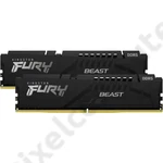 Kép 2/3 - 64GB 5600MHz DDR5 RAM Kingston Fury Beast CL36 (2x32GB) (KF556C36BBEK2-64)