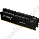 Kép 1/3 - 64GB 5600MHz DDR5 RAM Kingston Fury Beast CL36 (2x32GB) (KF556C36BBEK2-64)